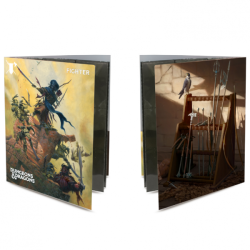 ULTRA PRO Dungeons & Dragons Class Folio With Stickers: Fighter