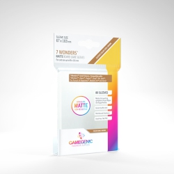 GAMEGENIC Matte Board Game Sleeves - 7 Wonders (67MM X 103Mm) 80 Sleeves Per Pack