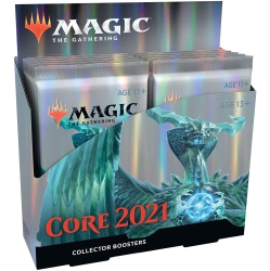 WIZARDS OF THE COAST Magic The Gathering: Core Set 2021 Collector Boosters Box 12 Booster Packs, 15 Cards Per Pack