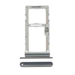 ESOURCE PARTS Replacement Nano Sim Card + Micro Sd Card Tray for Lg Velvet - Aurora In Grey