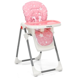COSTWAY Babyjoy Folding Baby High Chair Dining Chair W/ 6-Level Height Adjustment