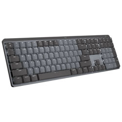 Clavier Mécanique Tactile Rétroéclairé Pleine Grandeur Sans Fil Mx De Logitech - Graphite