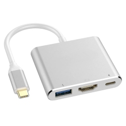 NIERBO USB C to HDMI Multiport Adapter, Type C to HDMI 4K 30Hz Multiport Av Converter \w USB 3.0 Port Mac HDMI Adapter USB C Digital Av Multi Port