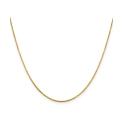 GEM AND HARMONY Plated Sterling Silver Box Chain 20 Inches (0.900Mm) In Gold