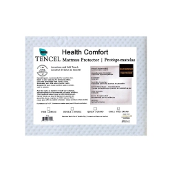ULTRAFLEX Health Comfort- Waterproof Antimicrobial Tencel Mattress Protector With Breathable Hypoallergenic Protection