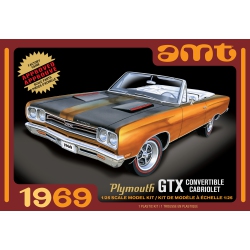ALUMINUM MODEL TOYS 1969 Plymouth Gtx Convertible Cabriolet (Amt1137) 1:25 Scale Car Plastic Model Kit