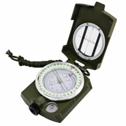 MAXIN Sportneer Military Lensatic Sighting Compass W/ Bag. Waterproof Shakeproof