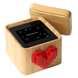 LOVEBOX Black & - Love Note Messenger In White