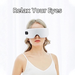 AGD Smart Eye Massager Facial Massager Bluetooth Music Foldable Air Pressure Heating Massage Relaxation Rechargeable