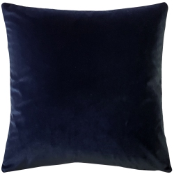 PILLOW DECOR Castello Midnight Velvet Throw Pillow 20X20 With Polyfill Pillow Insert In Blue