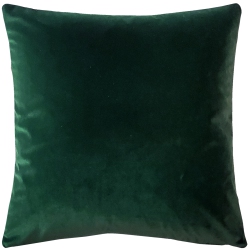 PILLOW DECOR Castello Forest Velvet Throw Pillow 17X17 With Polyfill Pillow Insert In Green