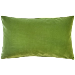 PILLOW DECOR Castello Summer Velvet Throw Pillow 12X20 With Polyfill Pillow Insert In Green