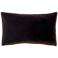 PILLOW DECOR Castello Espresso Velvet Throw Pillow 12X20 With Polyfill Pillow Insert In Brown
