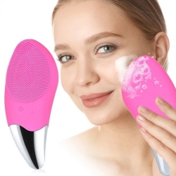 ISTAR Silicone Face Brush, Face Massager And Eye Massage Anti-Ageing Facial Cleansing Brush Waterproof Electric USB Rechargeable 6 Adjustable Modes