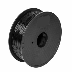 Flexible No Bubbles Dust Dirt Free 3D Printer TPU Filament 1.75mm 0.03mm in Black