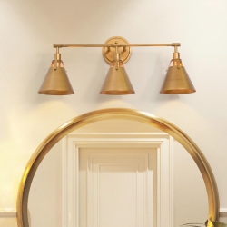 LNC Contemporary 3-Light Modern Linear Vanity Light With Cone Shades