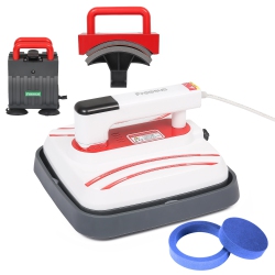 900W Portable Heat Press Machine Kit with with the mug heating pad, hat heating pad, 10" x 10", for T-shirts Bags HTV