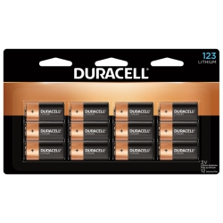 DURACELL 3008150 Battery Lithium 123 12Pk