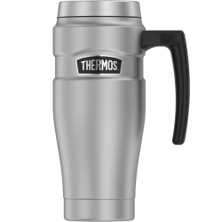 THERMOS 8102246 14 OZ. Silver/black Bpa Free Travel Tumbler