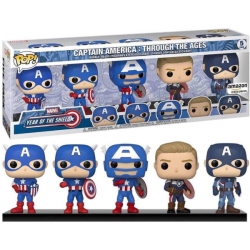 FUNKO Pop Marvel: Year Of The Shield - Captain America Through The Ages - 5 Pack