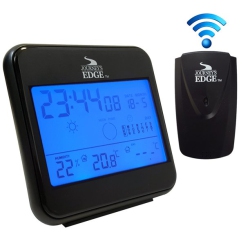 JOURNEY'S EDGE 983104 Indoor/outdoor Desktop Weather Station W/ Built-In Alarm Clock