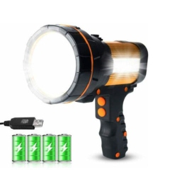 Super Bright Waterproof Rechargeable Handheld Lantern LED Flashlight 6000 Lumen