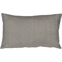 PILLOW DECOR Ticking Stripe Wedgewood Throw Pillow, 12"x19" (Polyfill Insert Included) In Blue