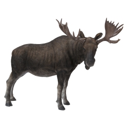 HI-LINE GIFT LTD Standing Moose Garden Statue