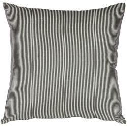 PILLOW DECOR Ticking Stripe Wedgewood Throw Pillow, 15"x15" (Polyfill Insert Included) In Blue