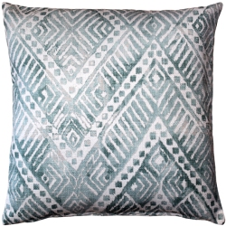 PILLOW DECOR Tangga Throw Pillow 20X20 (Polyfill Insert Included) In Blue