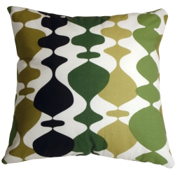 PILLOW DECOR Lava Lamp Throw Pillow, 20"x20" (Polyfill Insert Included) In Green