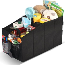 AUDEW Car Trunk Organizer Front Rear Seat Trunk Bag Waterproof Car Folding Box Foldable Storage Organizer for Car/home