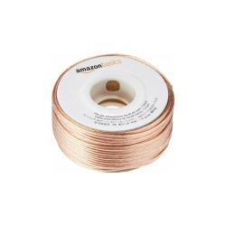 AmazonBasics 100ft 16-Gauge Audio Stereo Speaker Wire Cable - 100 Feet