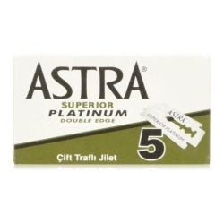 ASTRA Superior Premium Double Edge Safety Razor Blades, 100 Count In Platinum
