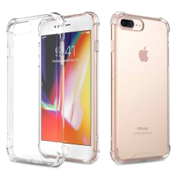 SUPERSHIELD Apple Iphone 8 Clear Case Shockproof Tough Gel Transparent Anti Knock Air Cushion Heavy Duty Phone Back Cover