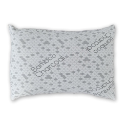 HEALTH COMFORT Infused Pillow, Standard In Charcoal