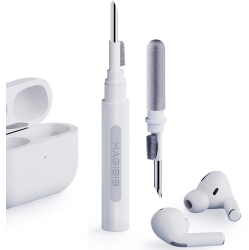 HAGIBIS Cleaning Pen for Airpods| Multi-Function Cleaner Kit| Soft Brush for Bluetooth Earphones Case Cleaning| Huawei Samsung Mi Earbuds (White)