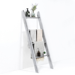 SLICKBLUE 4-Tier Ladder Shelf Stand, Wall-Leaning Storage Rack for Living Room Or Office