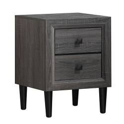 SLICKBLUE Multipurpose Retro Bedside Nightstand With 2 Drawers