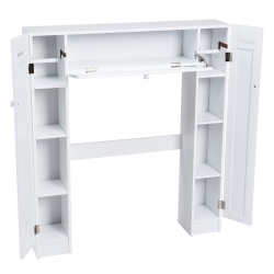 SLICKBLUE Wooden Over The Toilet Storage Cabinet