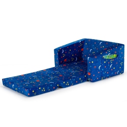SLICKBLUE 2-In-1 Kids Sofa With Velvet Fabric for Playroom Or Bedroom