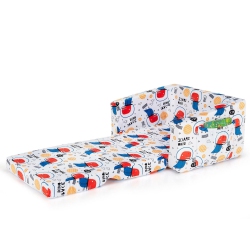 SLICKBLUE 2-In-1 Kids Sofa With Velvet Fabric for Playroom Or Bedroom