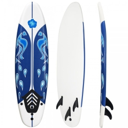 SLICKBLUE 6 Feet Surfboard With 3 Detachable Fins