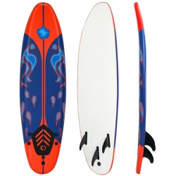 SLICKBLUE 6 Feet Surfboard With 3 Detachable Fins