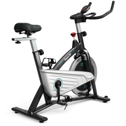 SLICKBLUE 30Lbs Magnetic Fixed Indoor Training Bicycle With Monitor for Gym And House