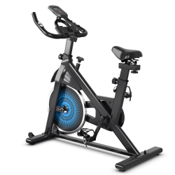 SLICKBLUE Indoor Silent Belt Drive Adjustable Resistance Cycling Stationary Bike
