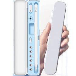 NAVOR Carrying Case for Apple Pencil 1St/2Nd Gen - Storage Box Stand Pencil Holder Slot, And Other Pencil Accessory Slots - Compatible \w Ipencil