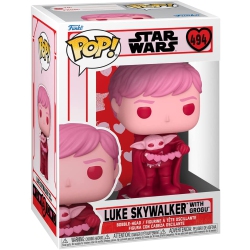 FUNKO Pop Star Wars 3.75 Inch Action Figure - Valentine Luke Skywalker With Grogu #494