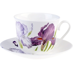 ROY KIRKHAM Breakfast Cup/saucer - Iris Set Of 2