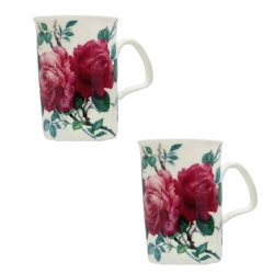 ROY KIRKHAM Lancaster Mug - English Rose Set Of 2